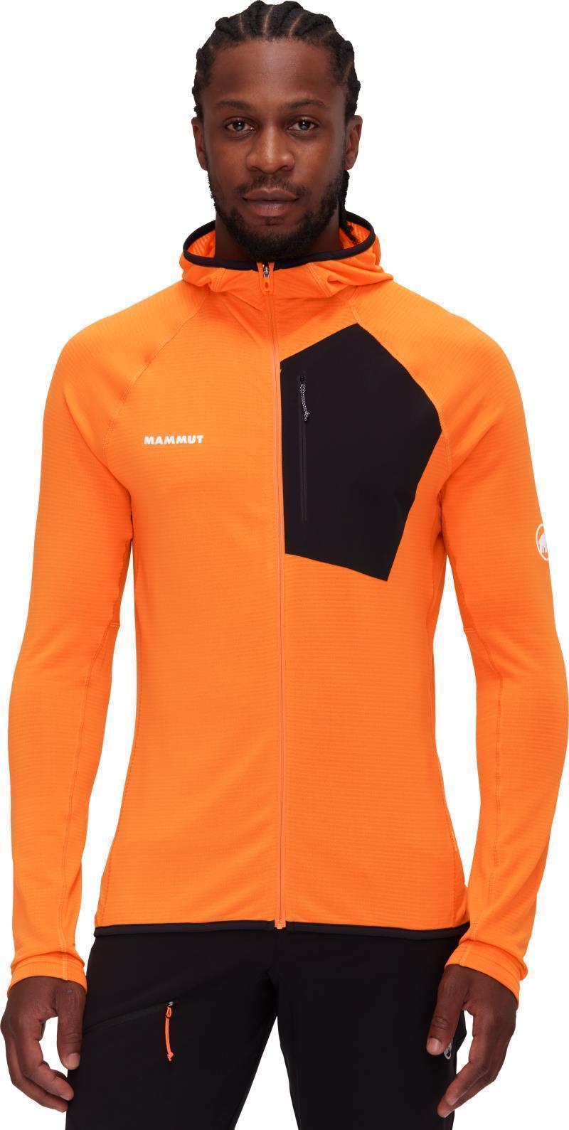Aenergy Light ML Hooded Jacket - Mens - Dark Tangerine / Black 2