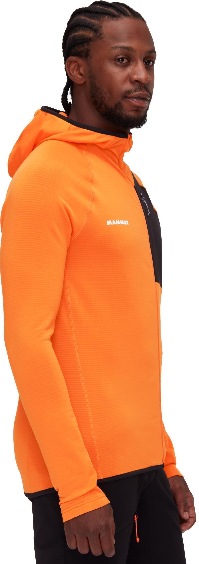 Aenergy Light ML Hooded Jacket - Mens - Dark Tangerine / Black 3