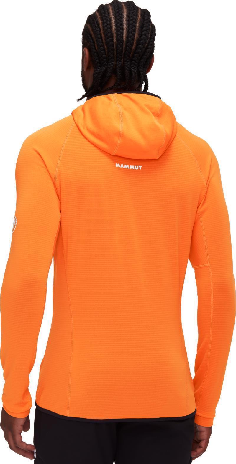 Aenergy Light ML Hooded Jacket - Mens - Dark Tangerine / Black 4