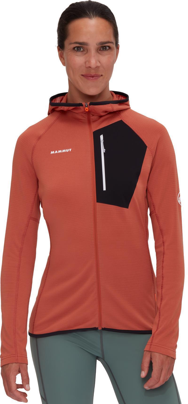 Aenergy Light ML Hooded Jacket - Womens - Brick / Black 2