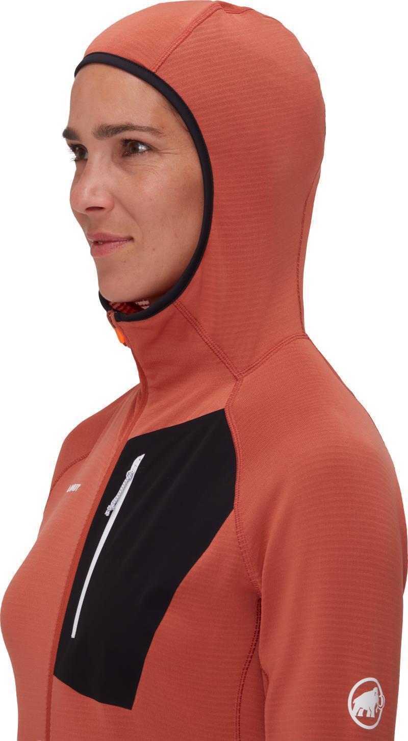 Aenergy Light ML Hooded Jacket - Womens - Brick / Black 5