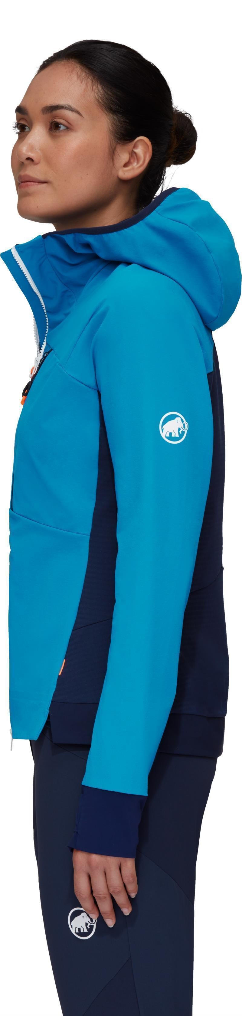 Aenergy SO Hybrid Hooded Jacket - Womens - Gentian / Marine 3