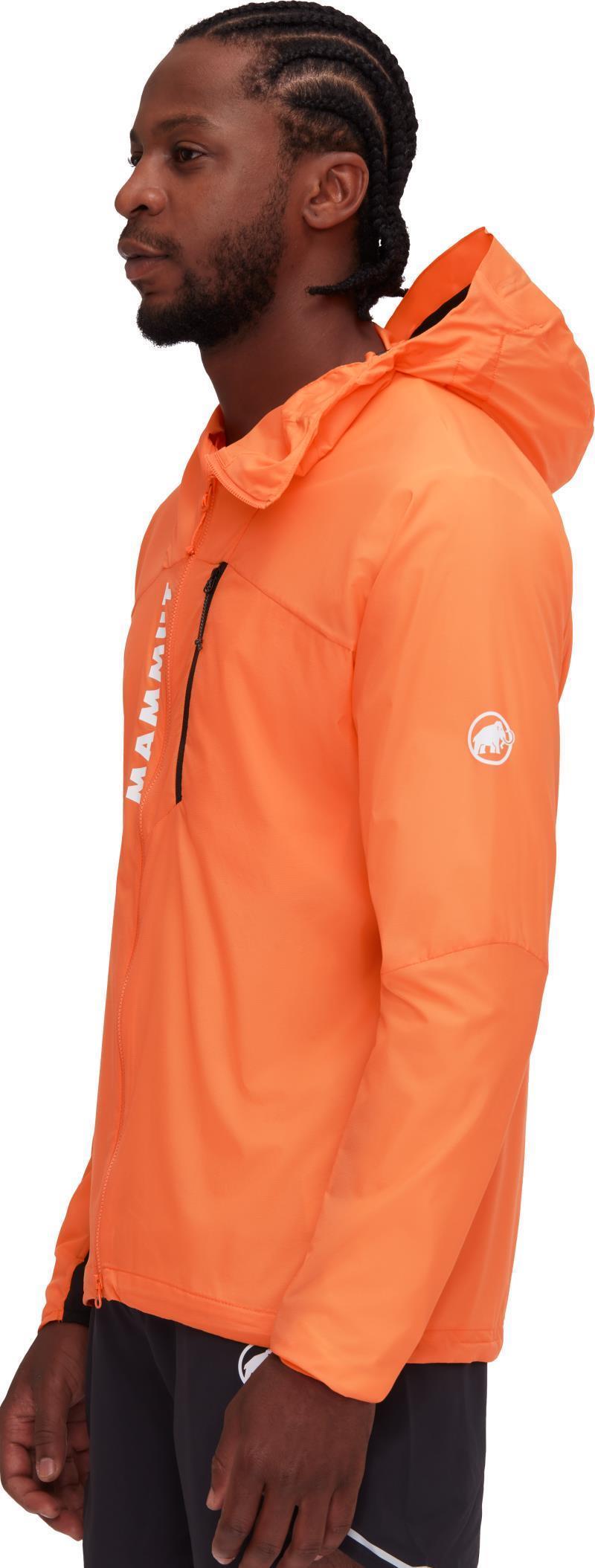 Aenergy WB Hooded Jacket - Mens - Dark Tangerine / Black 4