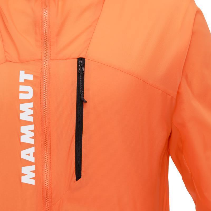 Aenergy WB Hooded Jacket - Mens - Dark Tangerine / Black 6
