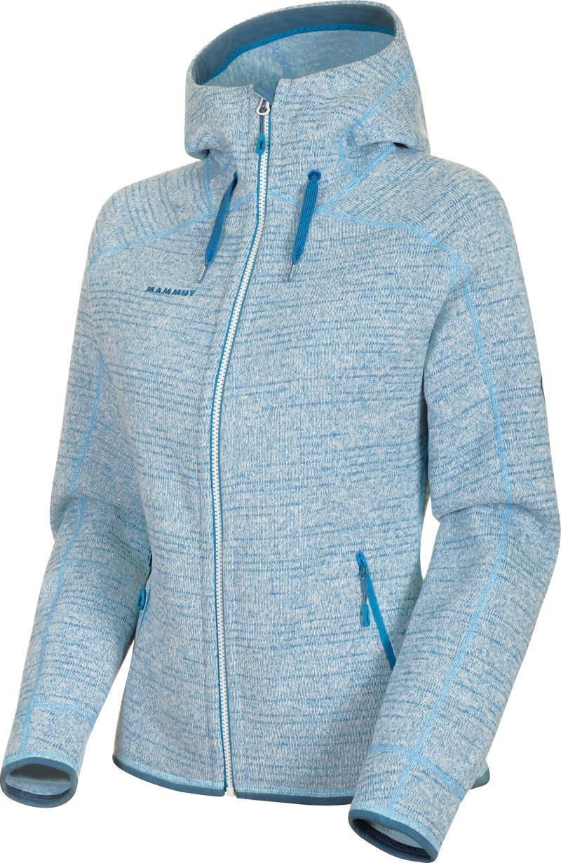 Arctic ML Hooded Jacket - Womens - bright white / sapphire melange 1