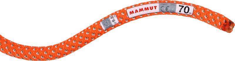 Crag 9.8mm x 70m - Classic Duodess - Vibrant Orange / White 2
