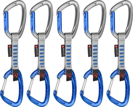 Crag Indicator Wire Express Set - 10cm - Straight Gate / Wire Gate - Silver / Ultramarine - 5er Pack - not applicable 1