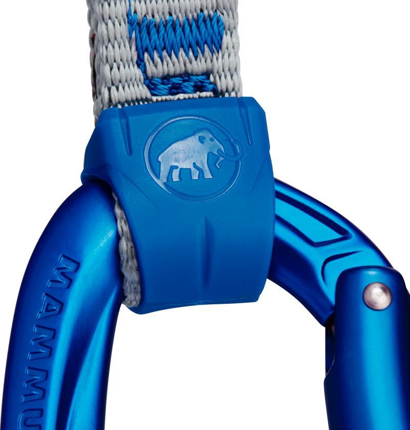 Crag Key Lock 10cm Indicator Quickdraw - Straight Gate / Bent Gate - Silver / Ultramarine - 6-Pack - Not Applicable 3