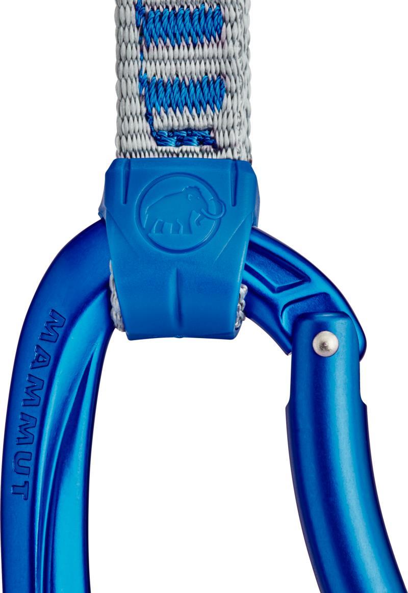 Crag Key Lock 10cm Indicator Quickdraw - Straight Gate / Bent Gate - Silver / Ultramarine - 6-Pack - Not Applicable 4