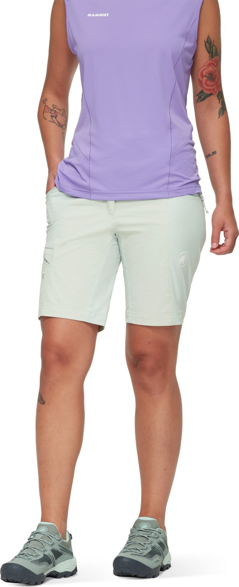 Ducan Shorts - Womens - silver sage 1