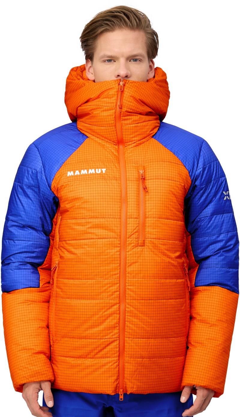 Eiger Nordwand Advanced Down IN Hooded Jacket - Mens - eiger orange / eiger blue 1