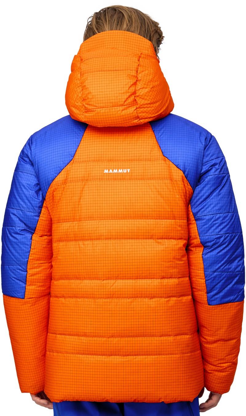 Eiger Nordwand Advanced Down IN Hooded Jacket - Mens - eiger orange / eiger blue 1