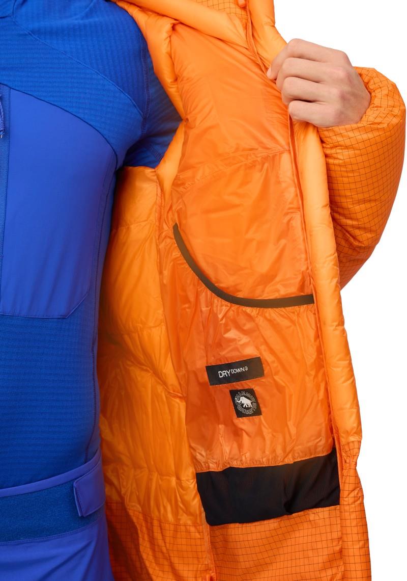 Eiger Nordwand Advanced Down IN Hooded Jacket - Mens - eiger orange / eiger blue 1