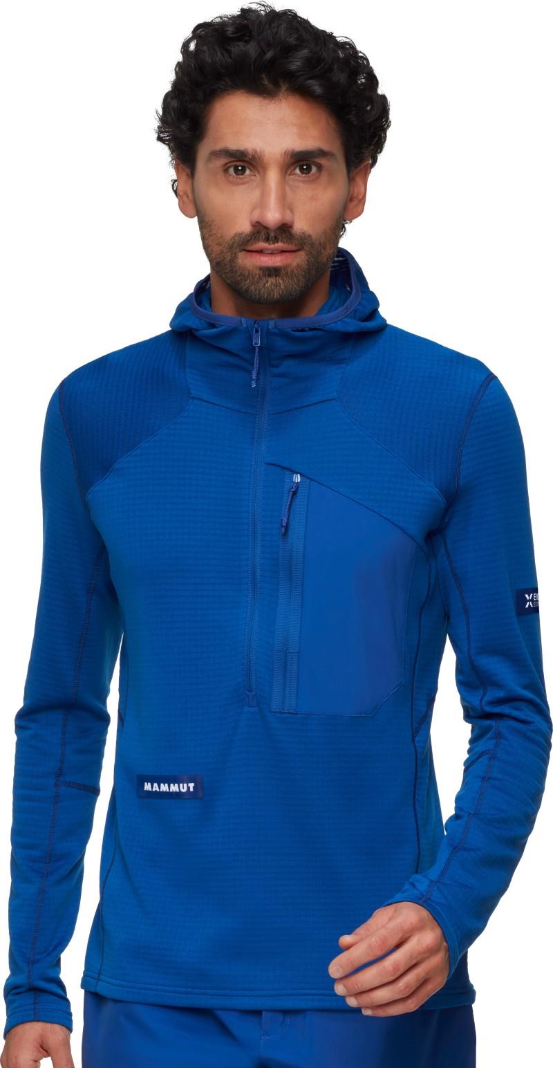 Eiger Nordwand Advanced FL Half Zip Hoodie - Mens - eiger blue 1
