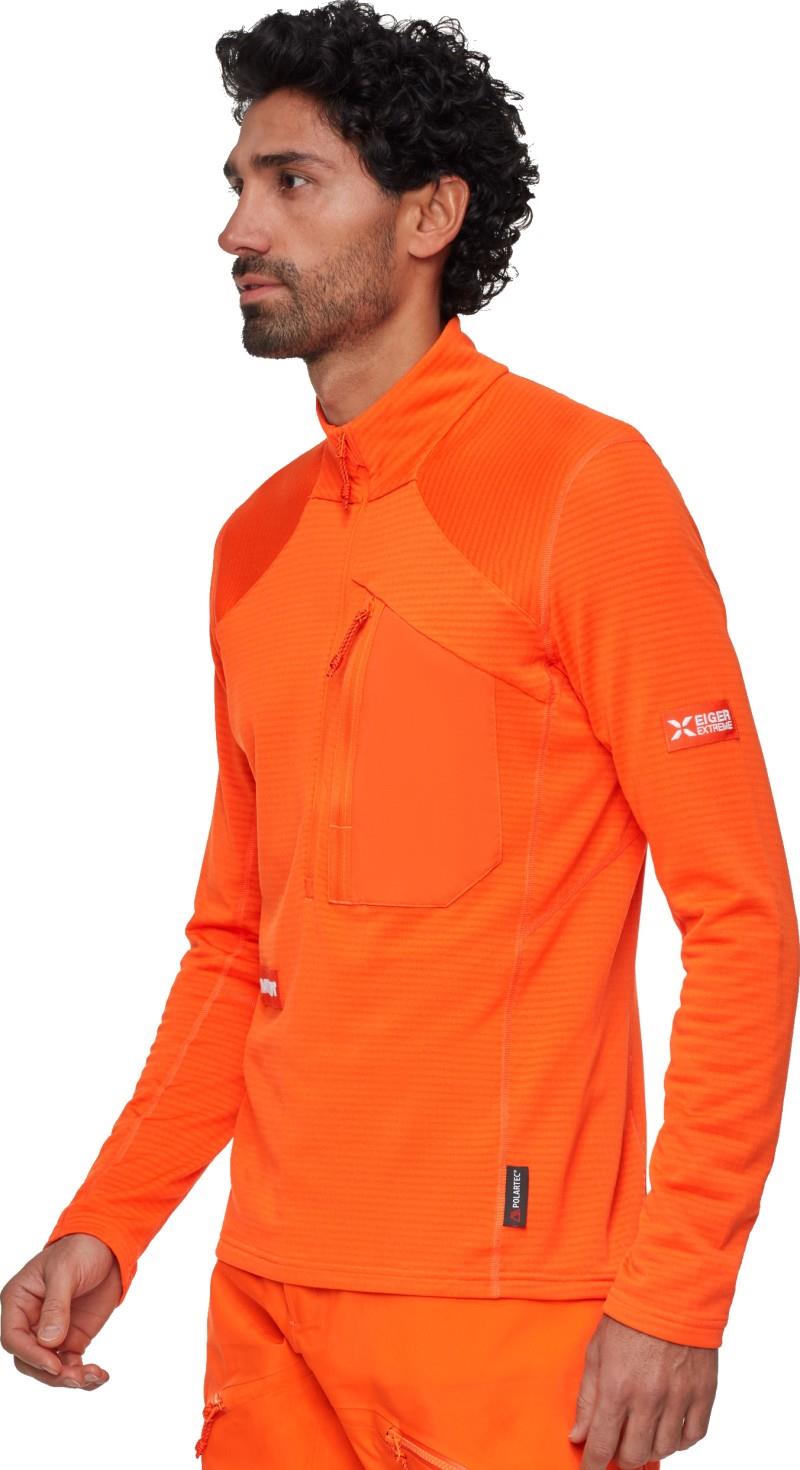 Eiger Nordwand Advanced FL Half Zip - Mens - eiger orange 1