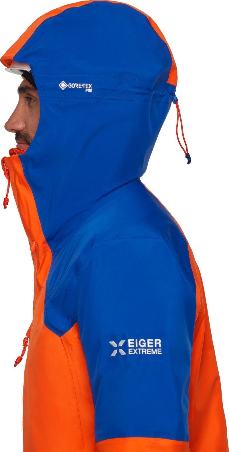 Eiger Nordwand Advanced HS Hooded Jacket - Mens - eiger orange / eiger blue 1