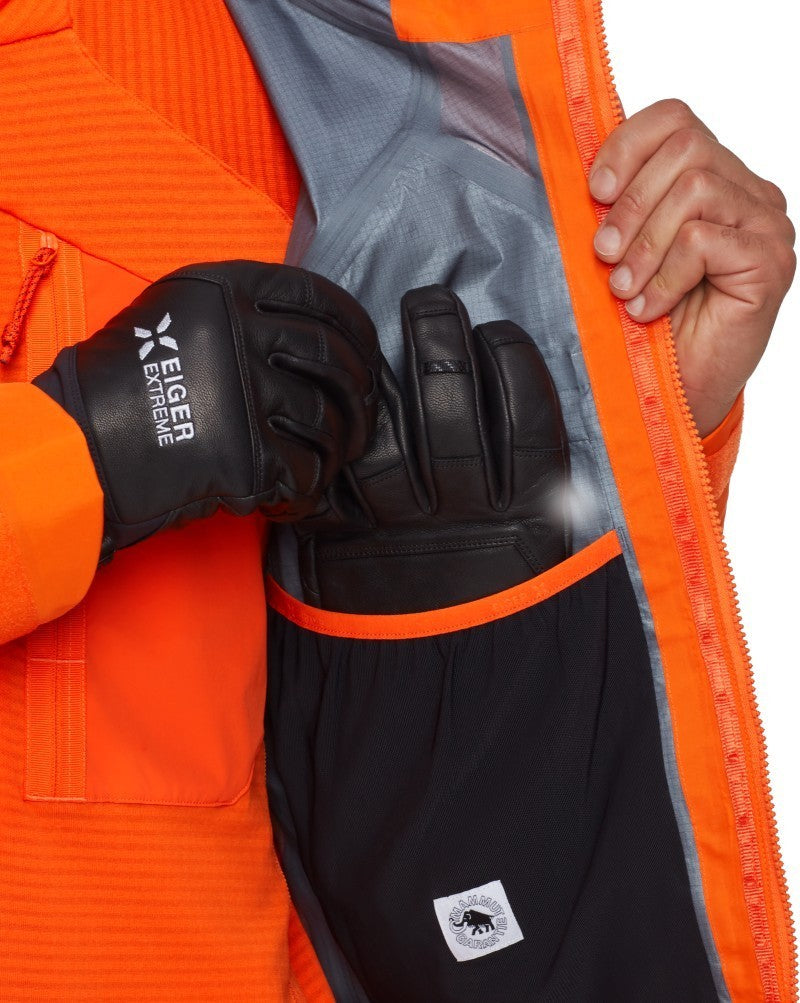 Eiger Nordwand Advanced HS Hooded Jacket - Mens - eiger orange / eiger blue 1