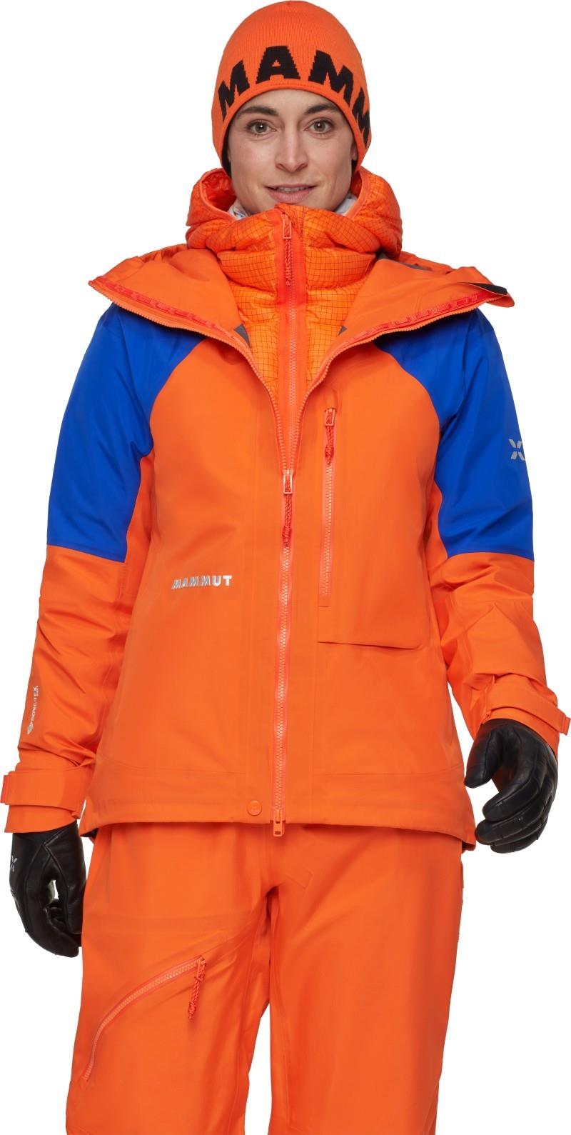 Eiger Nordwand Advanced HS Hooded Jacket - Womens - eiger orange / eiger blue 1