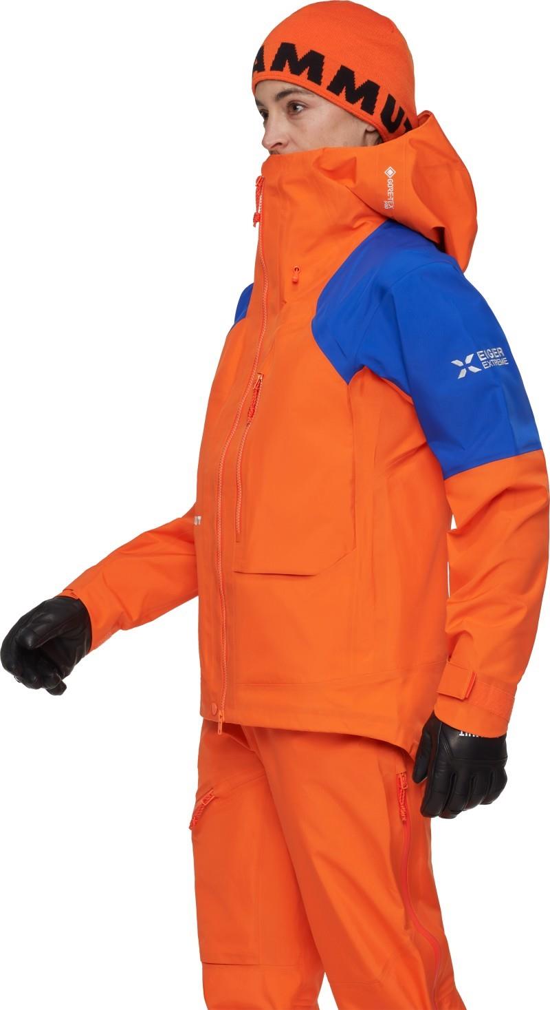 Eiger Nordwand Advanced HS Hooded Jacket - Womens - eiger orange / eiger blue 1