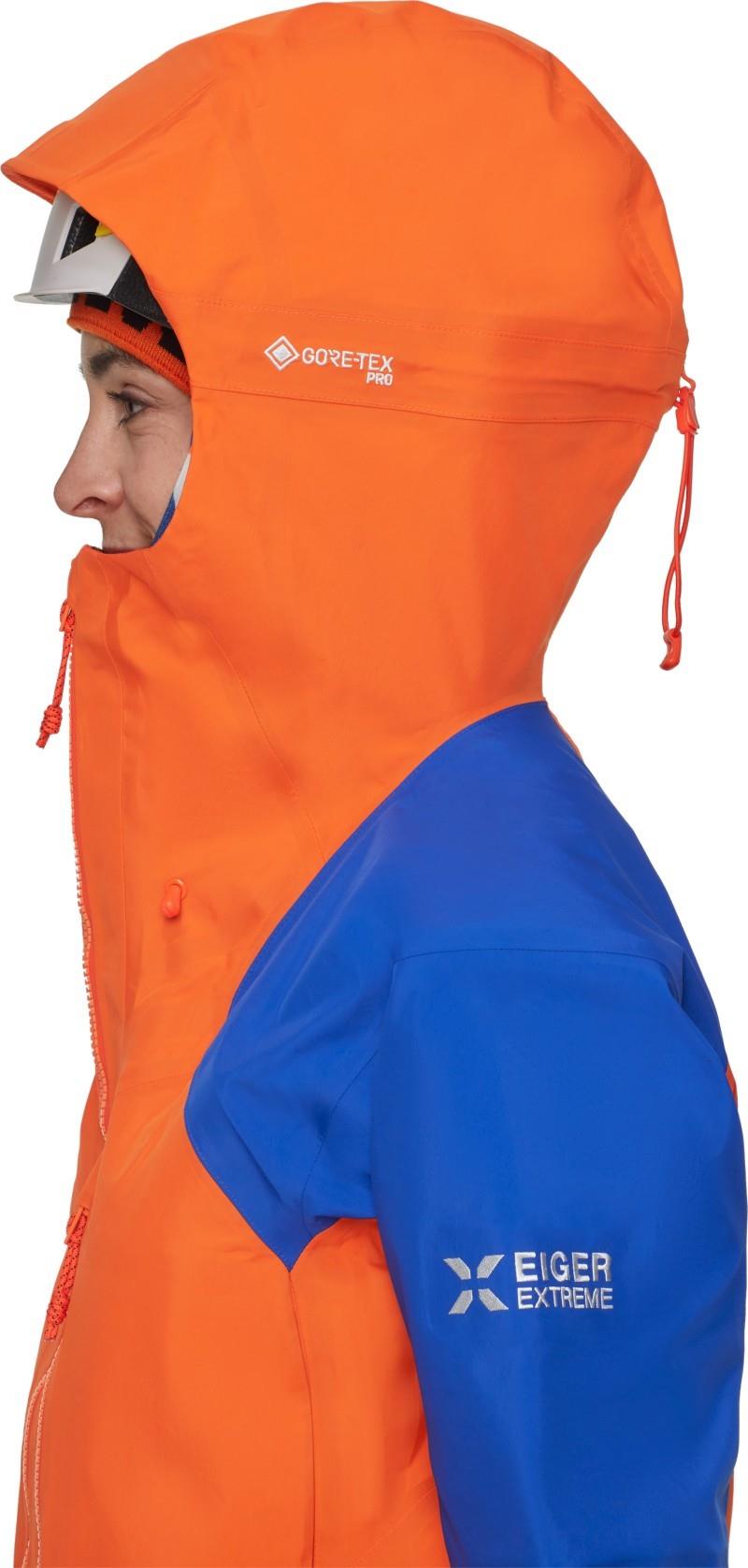 Eiger Nordwand Advanced HS Hooded Jacket - Womens - eiger orange / eiger blue 1