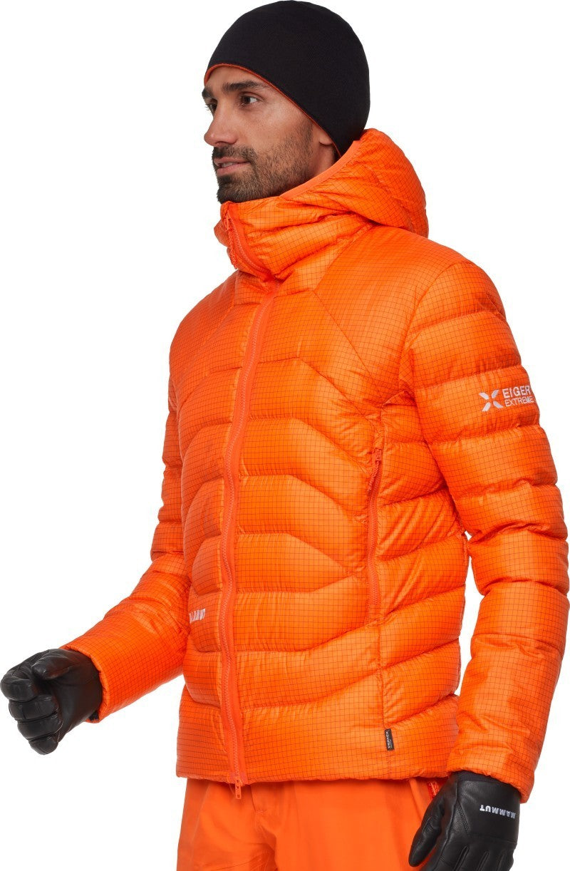 Eiger Nordwand Light Down IN Hooded Jacket - Mens - eiger orange 1