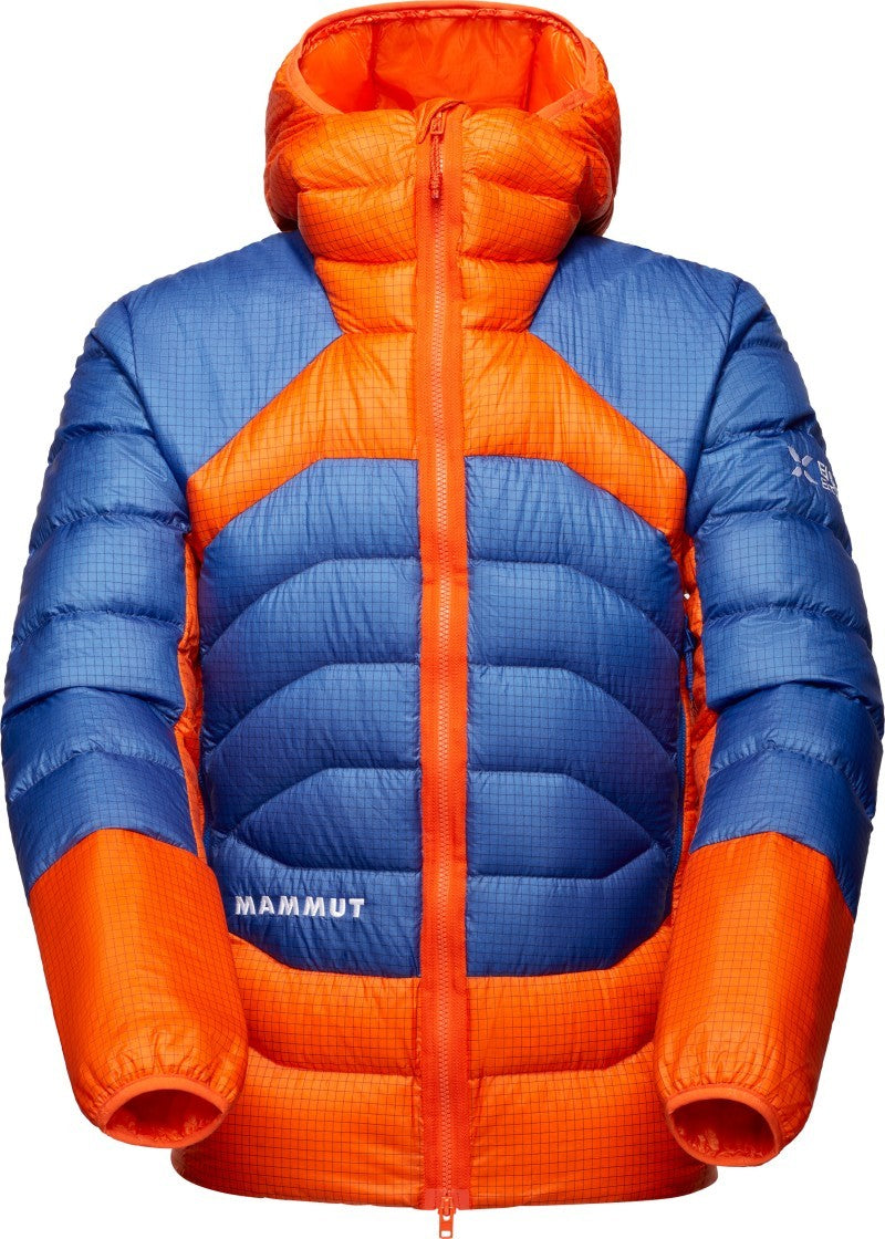 Eiger Nordwand Light Down IN Hooded Jacket - Mens - eiger orange / eiger blue 1