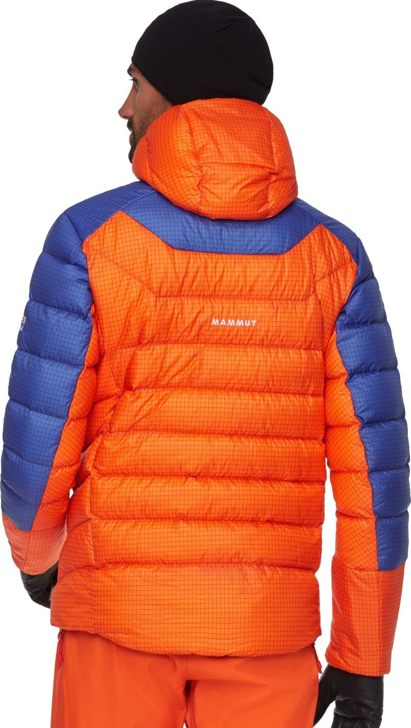 Eiger Nordwand Light Down IN Hooded Jacket - Mens - eiger orange / eiger blue 1