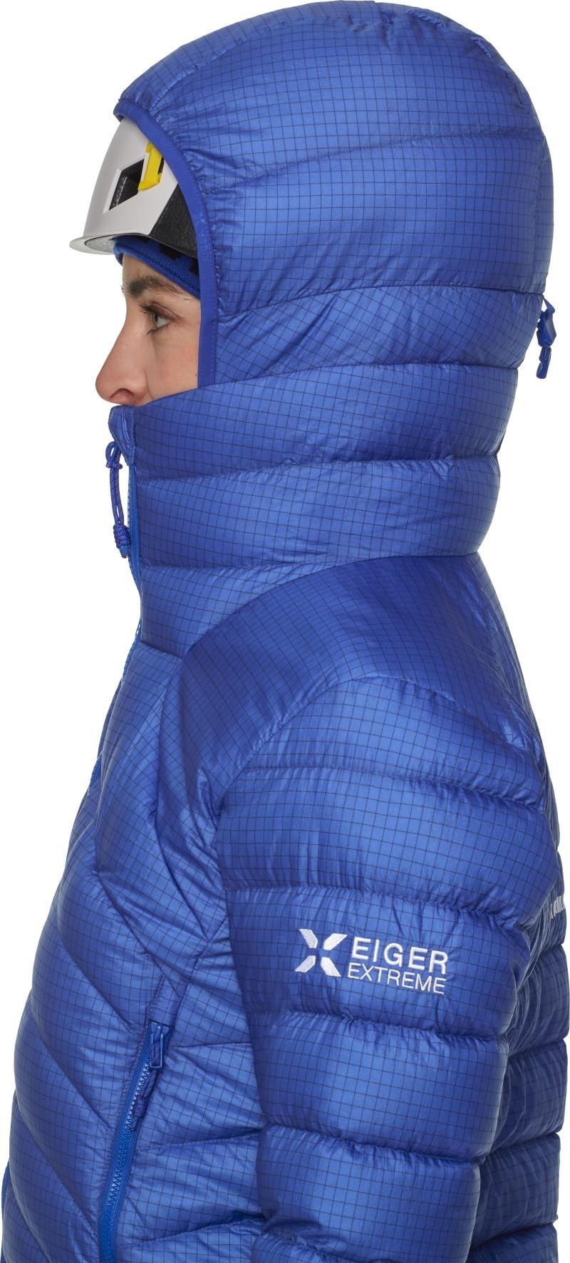 Eiger Nordwand Light Down IN Hooded Jacket - Womens - eiger blue 1