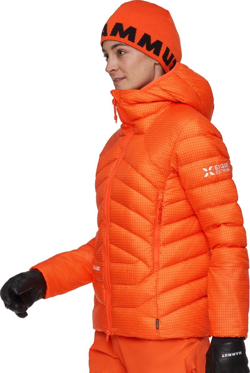 Eiger Nordwand Light Down IN Hooded Jacket - Womens - eiger orange 1