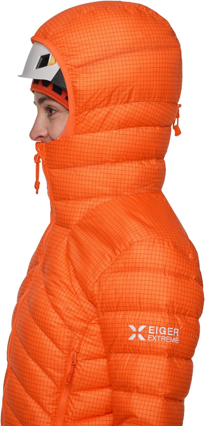 Eiger Nordwand Light Down IN Hooded Jacket - Womens - eiger orange 1