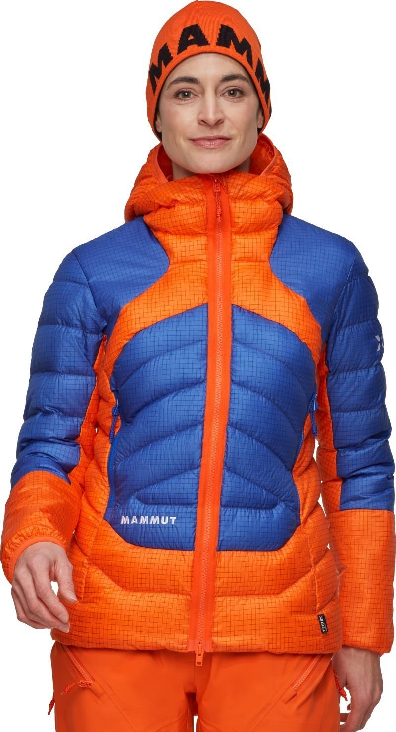 Eiger Nordwand Light Down IN Hooded Jacket - Womens - eiger orange / eiger blue 1