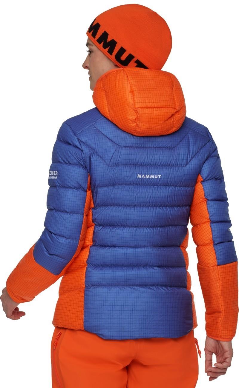Eiger Nordwand Light Down IN Hooded Jacket - Womens - eiger orange / eiger blue 1