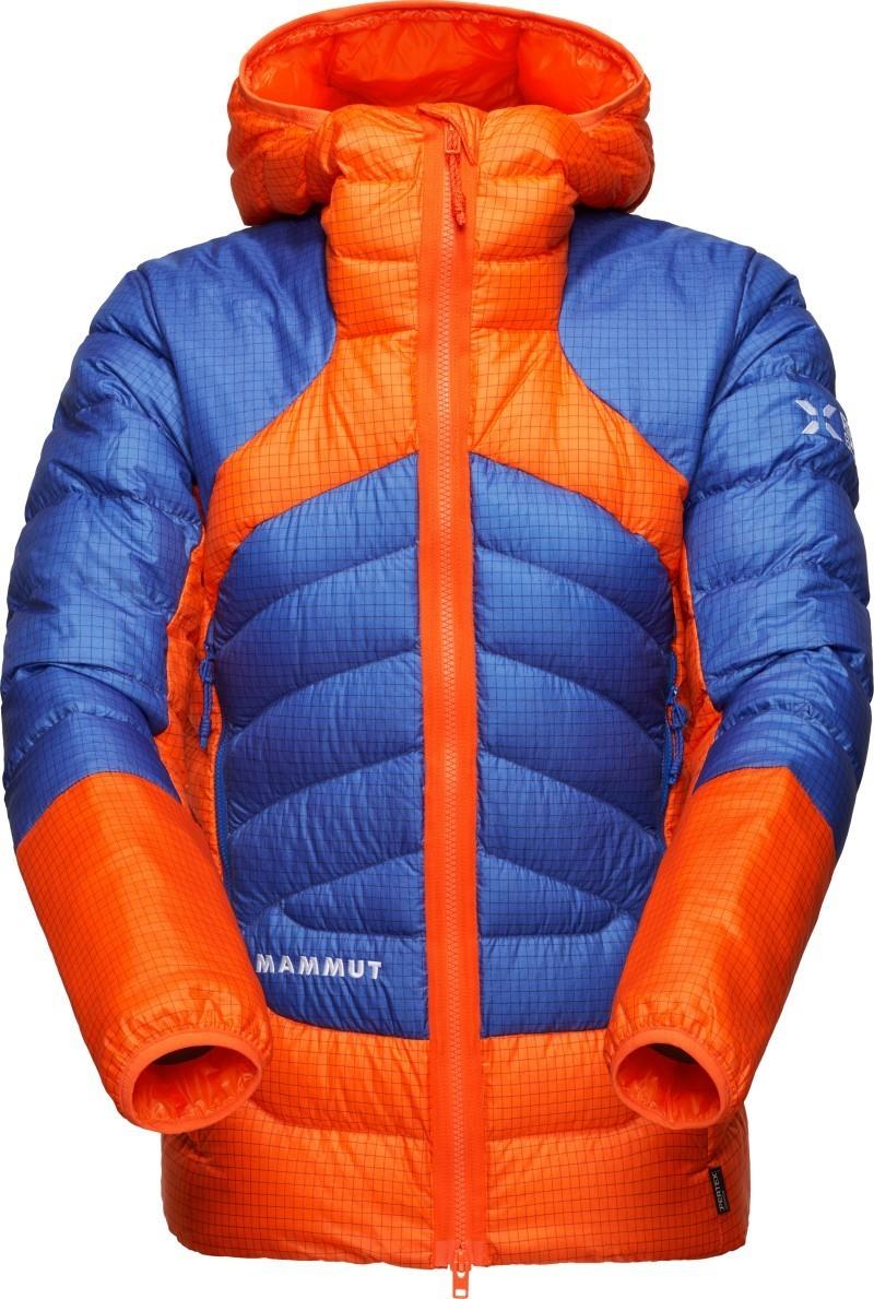 Eiger Nordwand Light Down IN Hooded Jacket - Womens - eiger orange / eiger blue 1