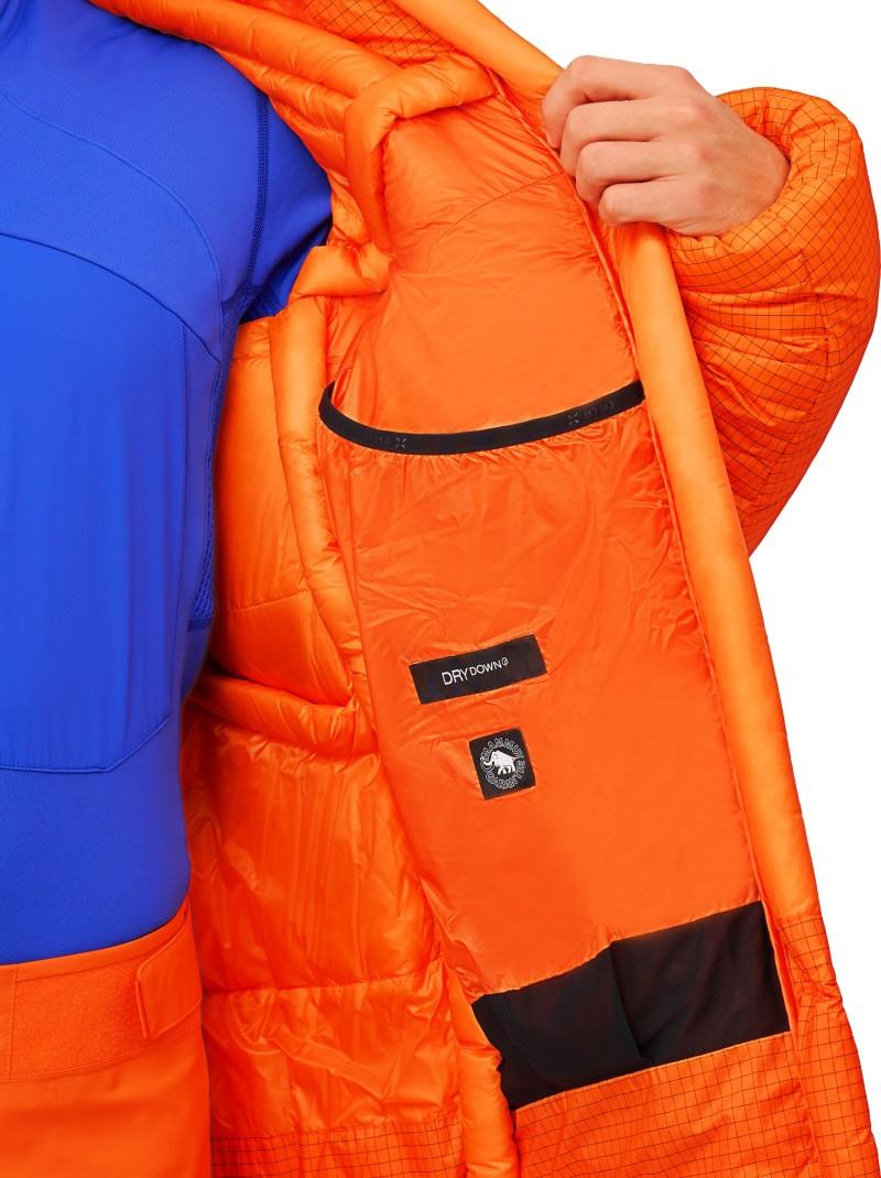 Eiger Nordwand Pro Down IN Hooded Parka - Mens - eiger orange / eiger blue 1