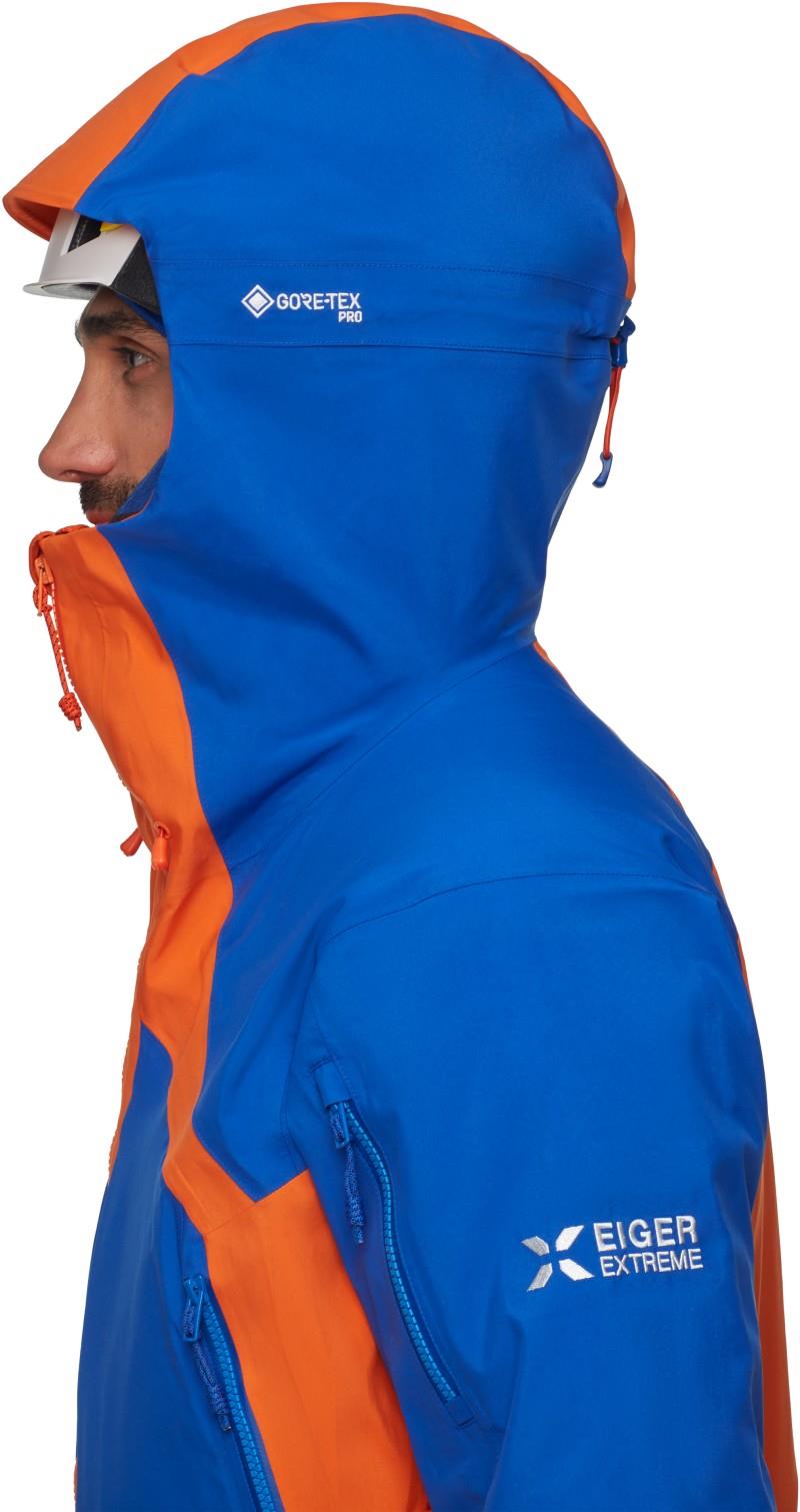 Eiger Nordwand Pro HS Hooded Jacket - Mens - eiger orange / eiger blue 1