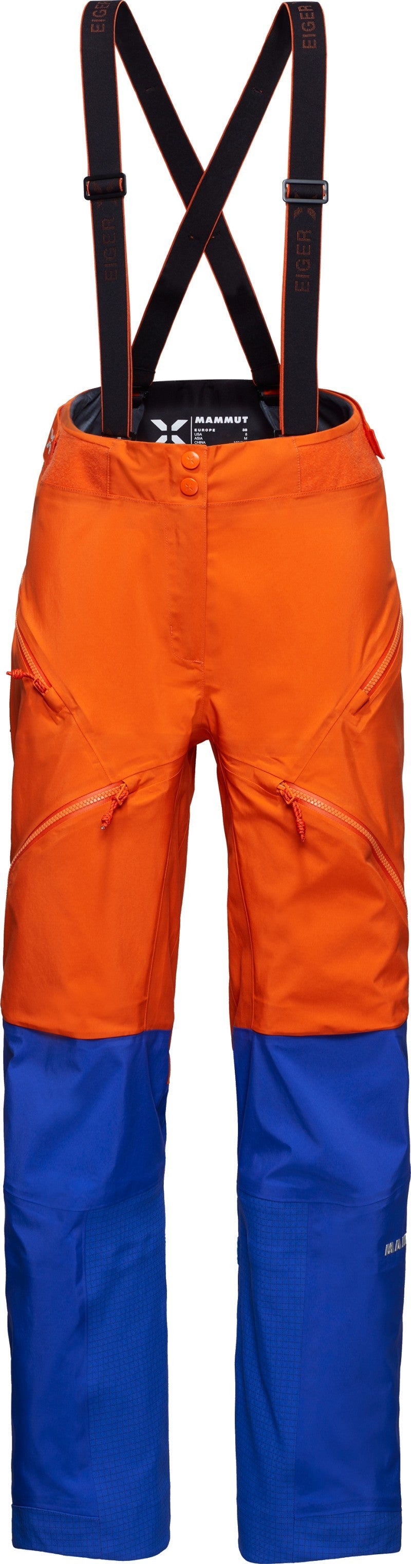 Eiger Nordwand Pro HS Pants, Reg - Womens - eiger orange / eiger blue 1