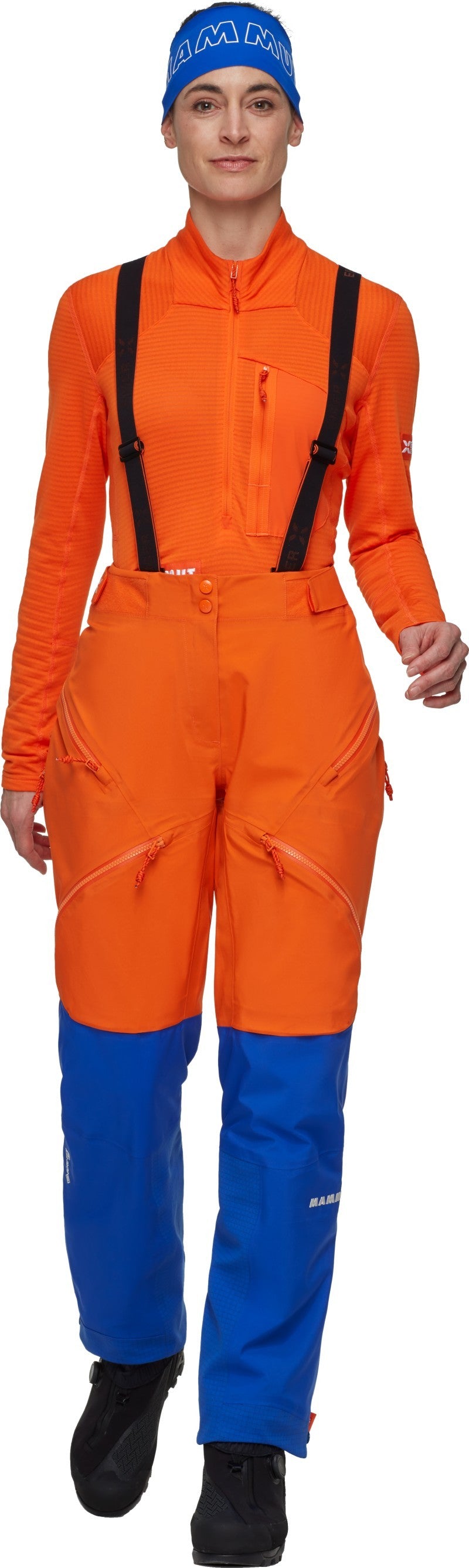 Eiger Nordwand Pro HS Pants, Reg - Womens - eiger orange / eiger blue 1