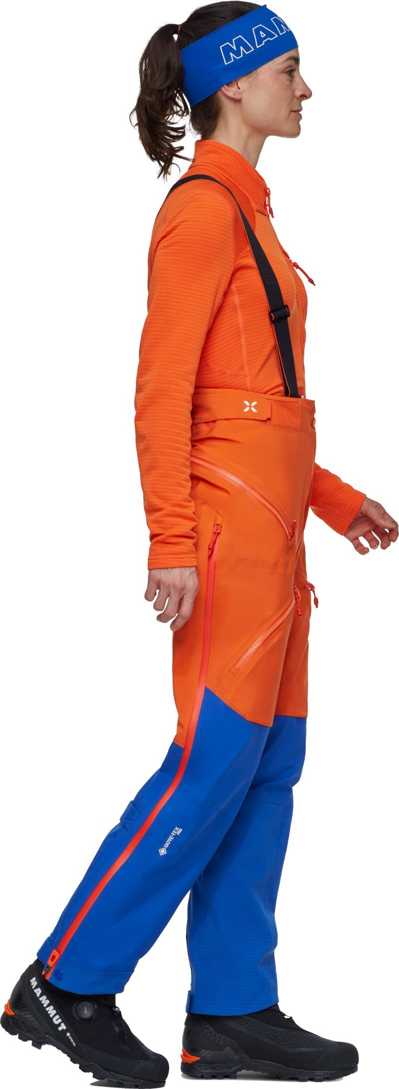 Eiger Nordwand Pro HS Pants, Reg - Womens - eiger orange / eiger blue 1