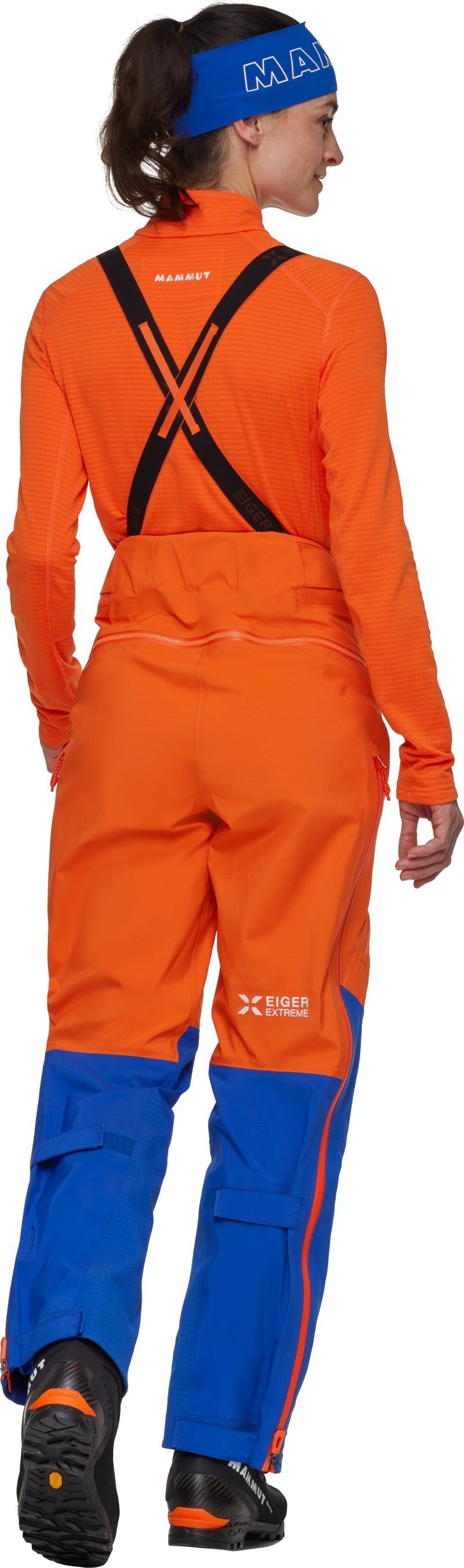 Eiger Nordwand Pro HS Pants, Reg - Womens - eiger orange / eiger blue 1