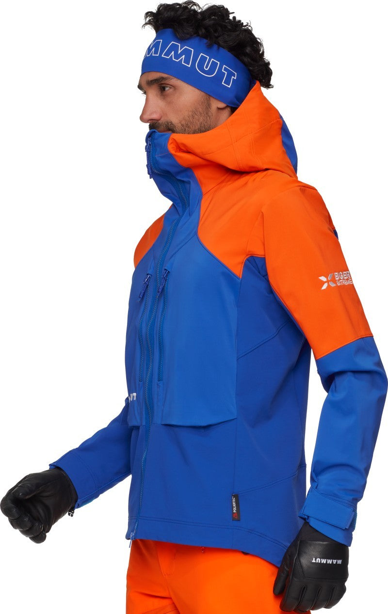 Eiger Nordwand Pro SO Hooded Jacket - Mens - eiger blue / eiger orange 1