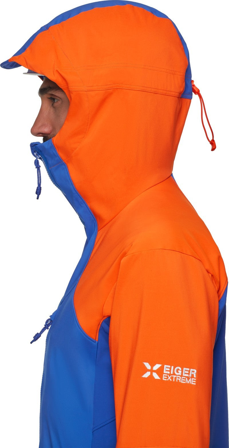 Eiger Nordwand Pro SO Hooded Jacket - Mens - eiger blue / eiger orange 1