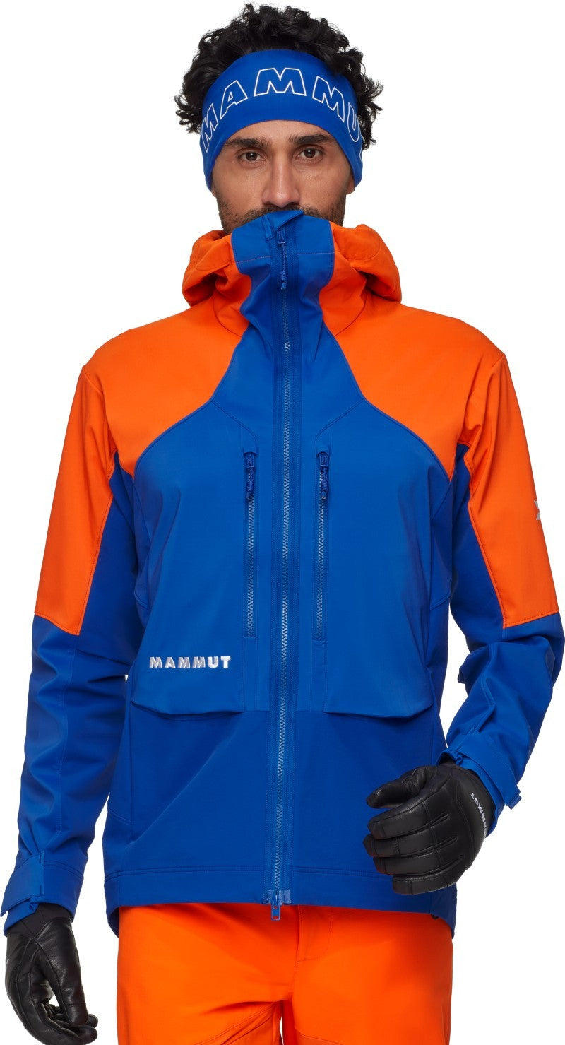 Eiger Nordwand Pro SO Hooded Jacket - Mens - eiger blue / eiger orange 1
