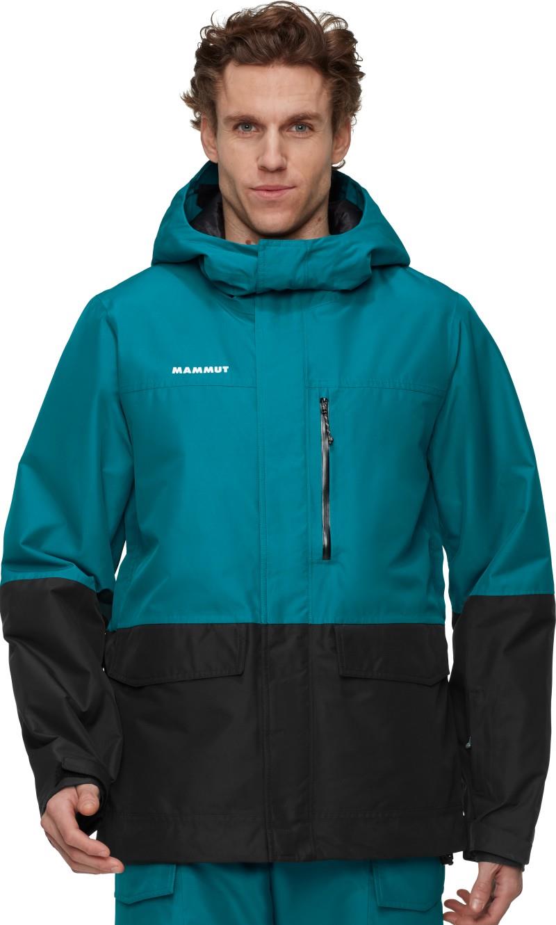 Fall Line HS Thermo Hooded Jacket - Mens - deep teal / black 1