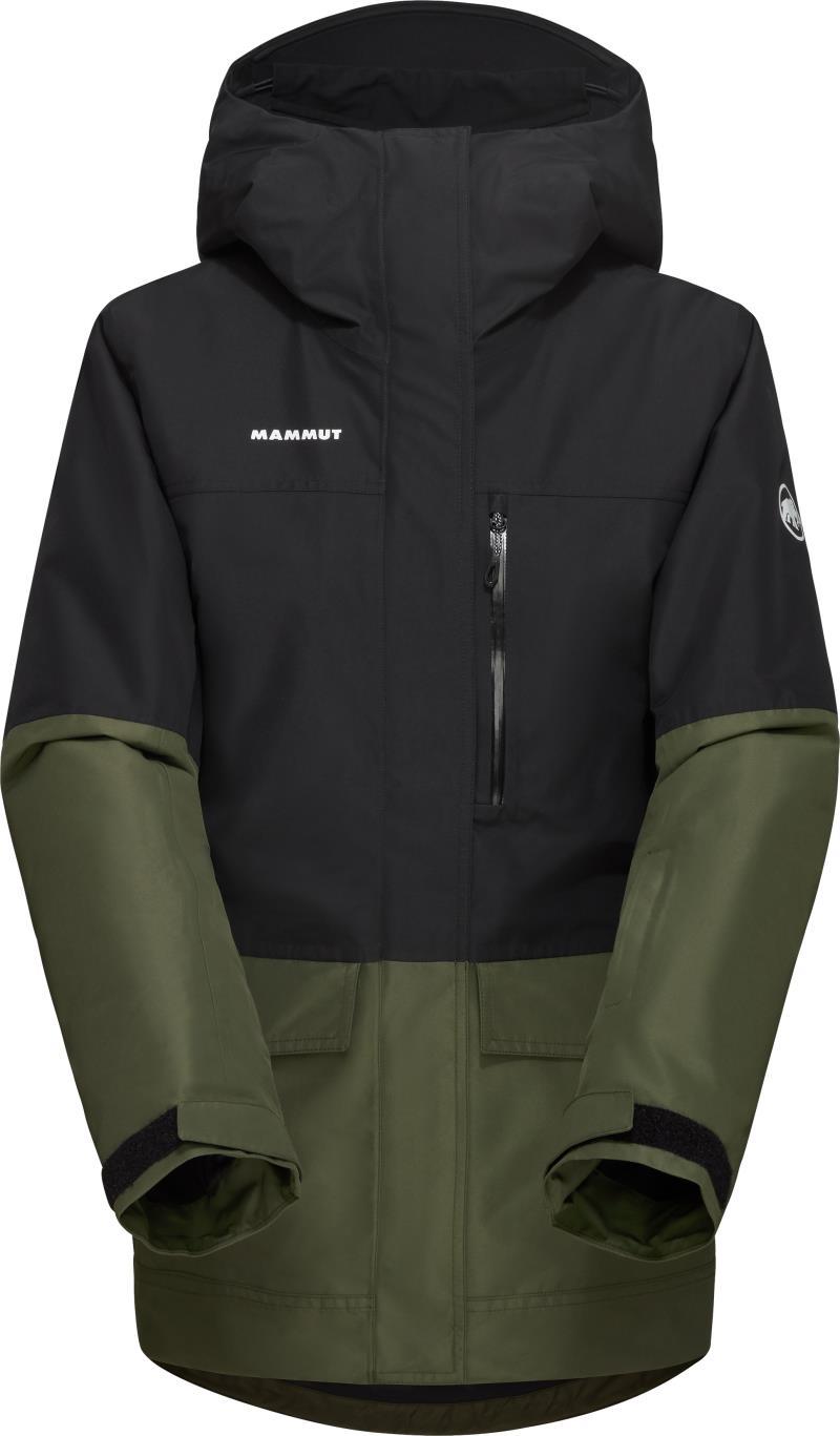 Fall Line HS Thermo Hooded Jacket - Womens - Dark Marsh / Black 1