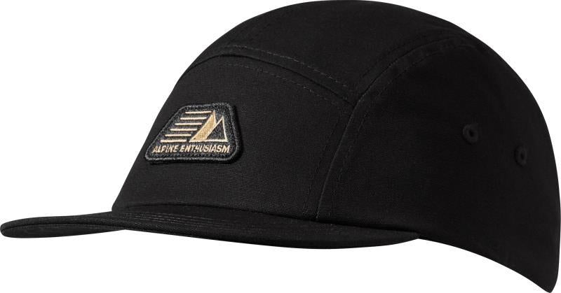 Five Panel Cotton Cap - Black 1