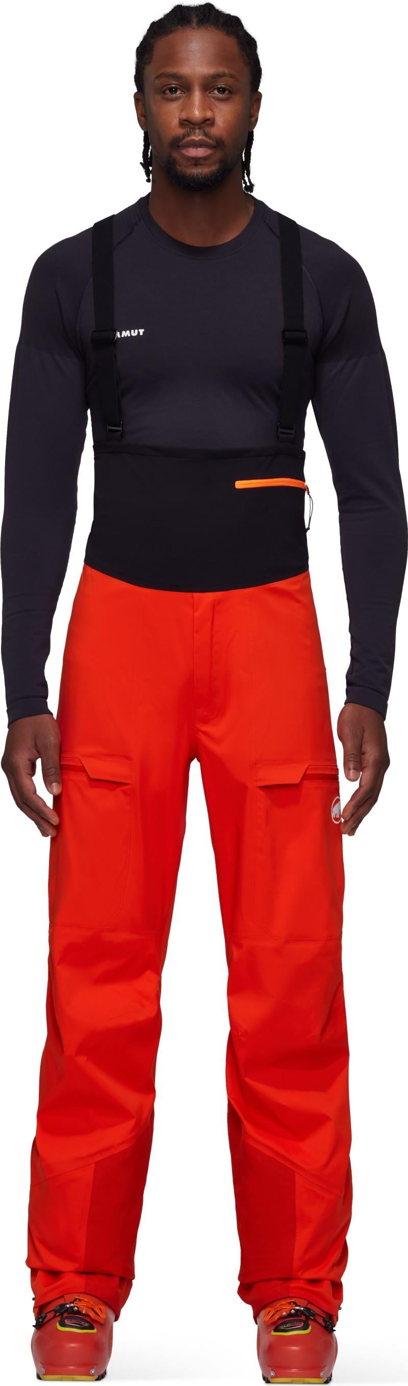 Haldigrat HS Bib Pants, Short - Mens - mammut red 1