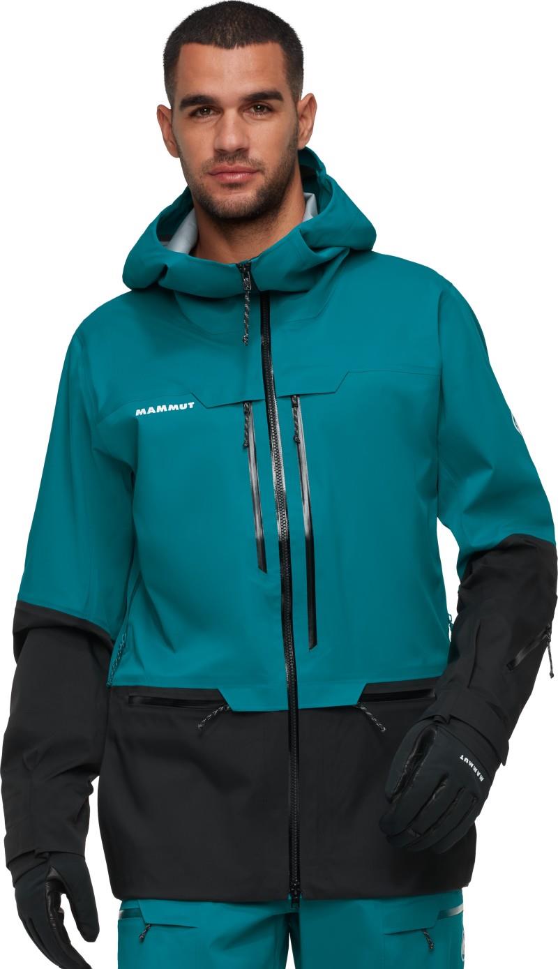 Haldigrat HS Hooded Jacket - Mens - deep teal / black 1