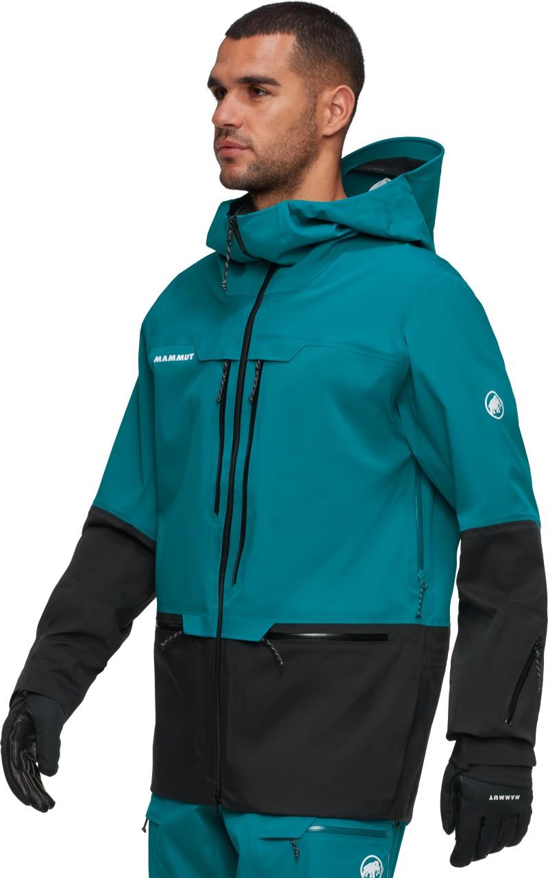 Haldigrat HS Hooded Jacket - Mens - deep teal / black 1
