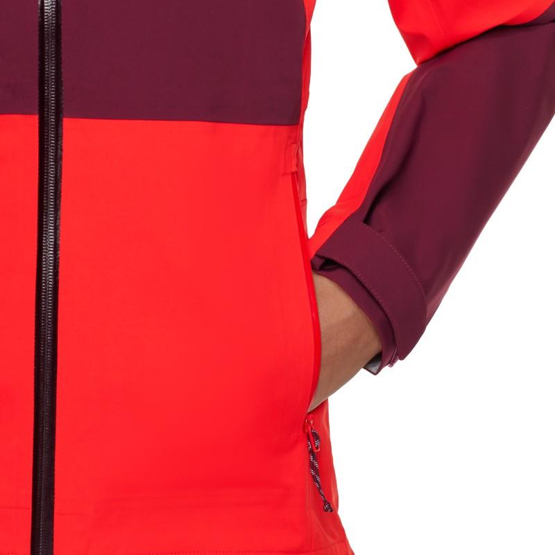 Linard Guide HS Hooded Jacket - Womens - mammut red / vin 1