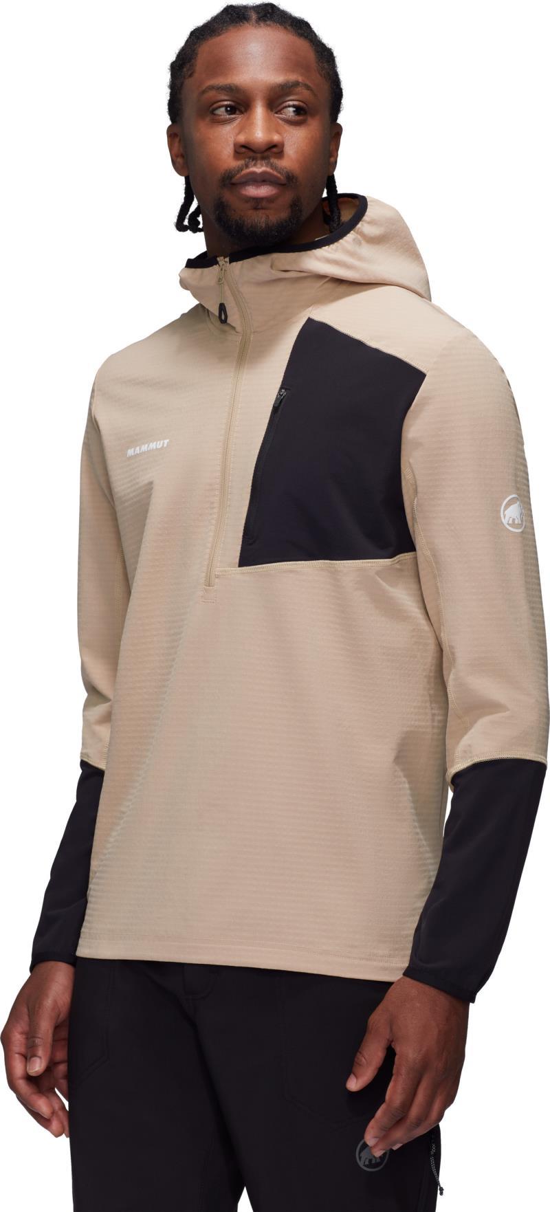 Madris Light ML Half Zip Hoody - Mens - Savannah / Black 2